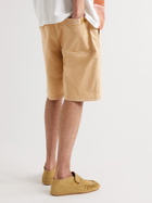 Loewe - Paula's Ibiza Straight-Leg Cotton-Twill Drawstring Shorts - Neutrals