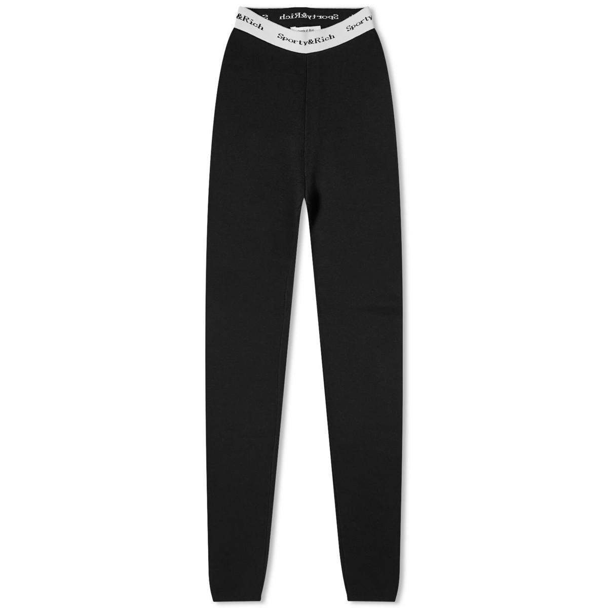 Sporty & Rich Runner High Waisted Legging in Atlantic & White