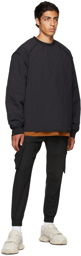 Juun.J Black Padded Sweatshirt