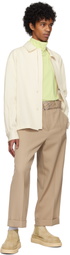 LE17SEPTEMBRE Beige Zip & Button Front Jacket