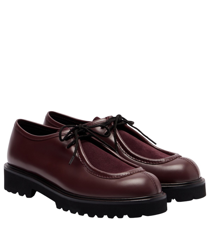 Photo: Max Mara Track leather and suede loafers