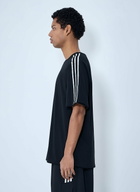 Y-3 Striped Shoulder Cotton T-Shirt