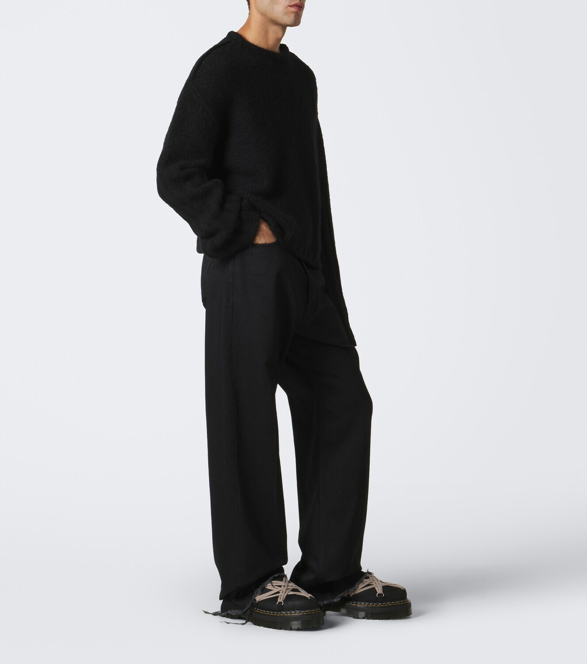 Rick Owens x Dr. Martens Quad leather mules