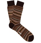 Missoni - Crochet-Knit Cotton Socks - Men - Brown