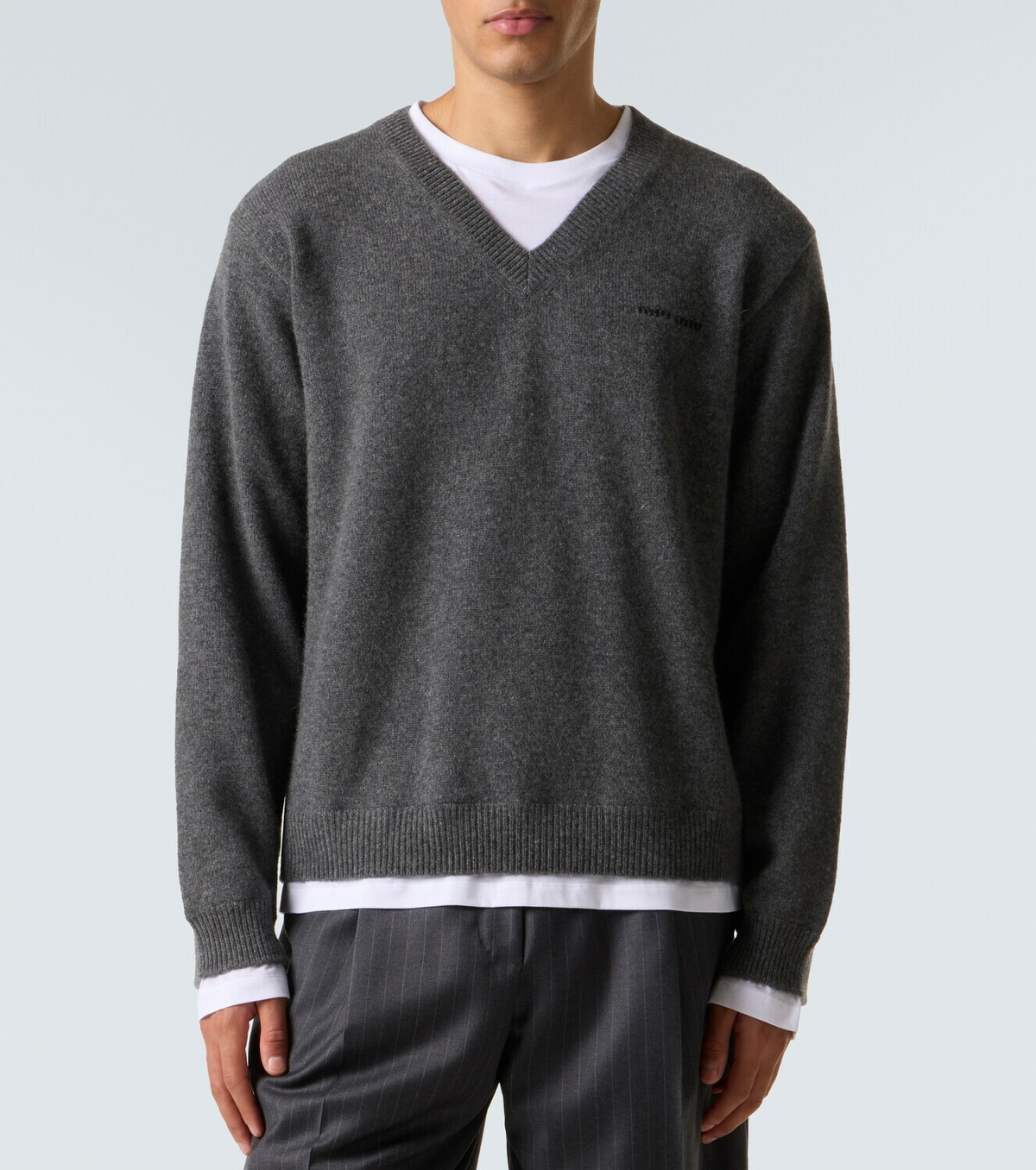 Miu Miu Layered cashmere sweater