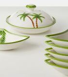 Les-Ottomans Palm ceramic tray set