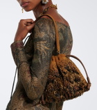 Etro Kalispera Mini beaded fringed shoulder bag