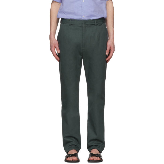 Photo: Acne Studios Green Amdre Trousers 