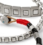 Roxanne Assoulin - Set of Three Enamel and Silver-Tone Bracelets - Silver