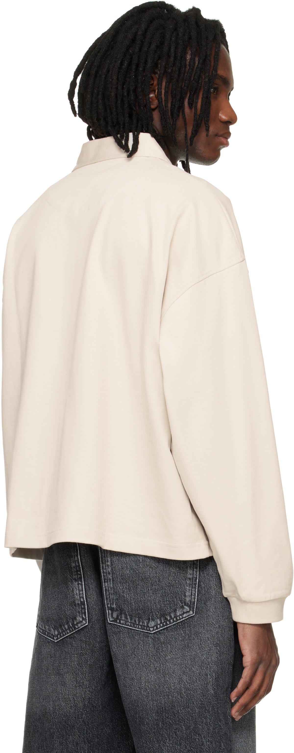 AGOLDE Beige Darius Polo