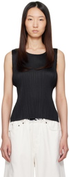 PLEATS PLEASE ISSEY MIYAKE Black Basics Tank Top