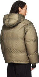 ROA Taupe Smooth Down Jacket