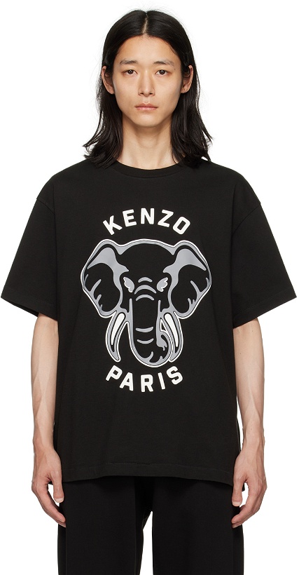 Photo: Kenzo Black Kenzo Paris Elephant T-Shirt