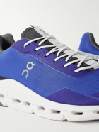 ON - Cloudnova Form Rubber-Trimmed Mesh Running Sneakers - Blue