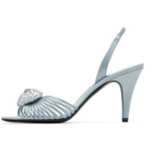 Valentino Garavani Blue Coeur Royal Heeled Sandals