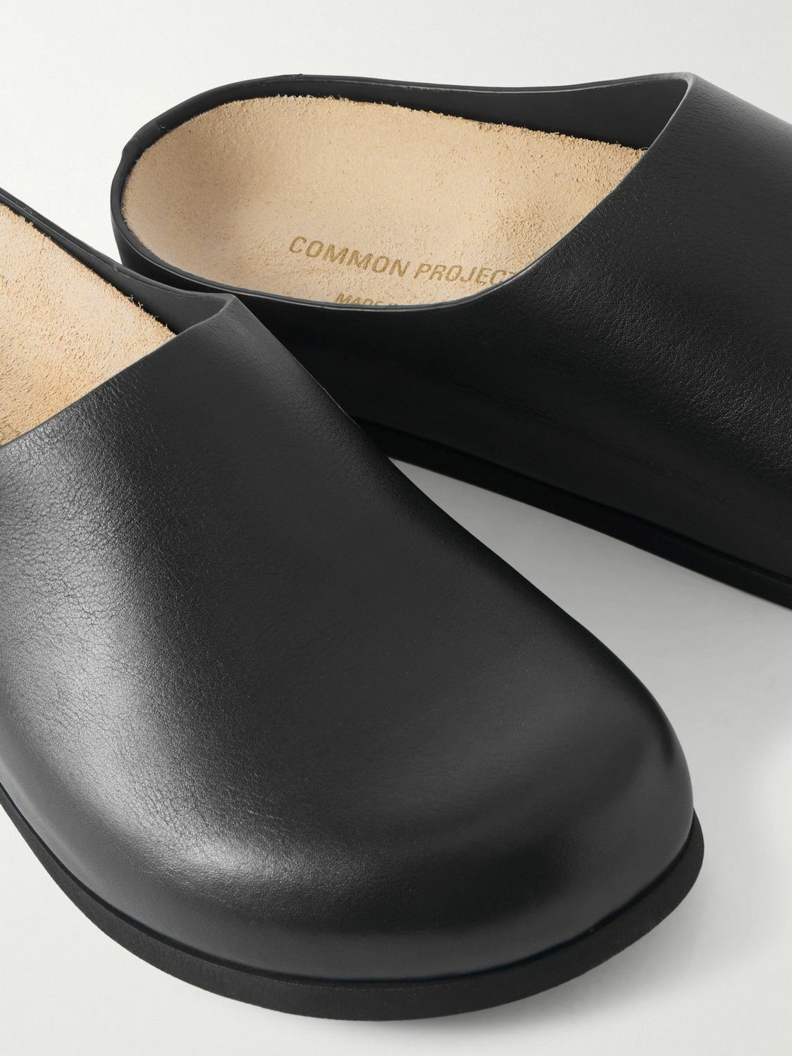 Common Projects - Leather Clogs - Black