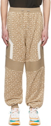 Balmain Khaki Pyramid Monogram Lounge Pants