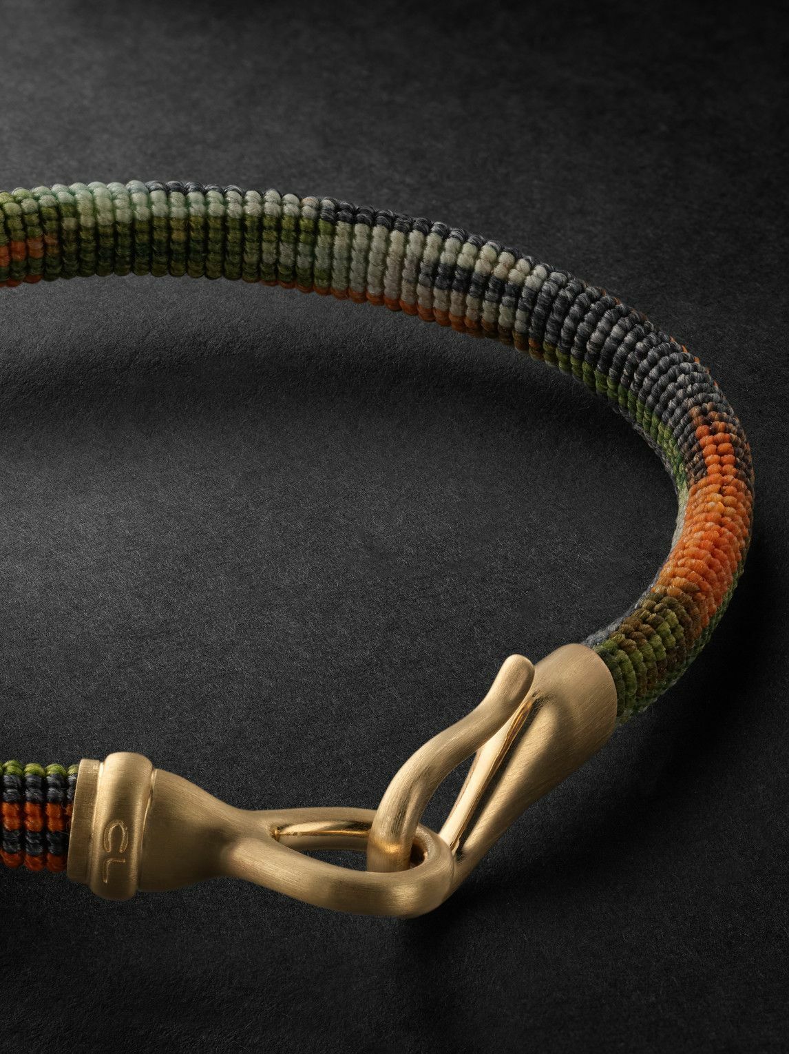 OLE LYNGGAARD COPENHAGEN - Life 18-Karat Gold, Turquoise and Cord Bracelet - Gold
