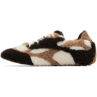 Bottega Veneta Brown & Off-White Orbit Flash Sneakers