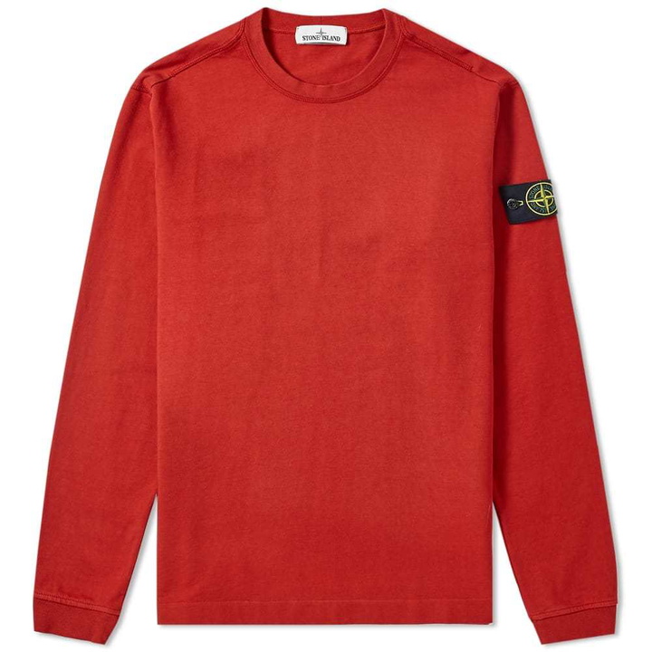 Photo: Stone Island Lightweight Crew Sweat Brick Red