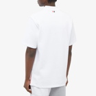 Thom Browne Men's Mercerised Pique Polo Shirt in White