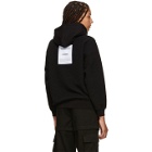 Vetements Black Fitted Inside-Out Hoodie