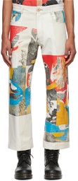 Bethany Williams Off-White Cotton Trousers
