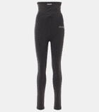 The Attico High-rise cotton jersey leggings