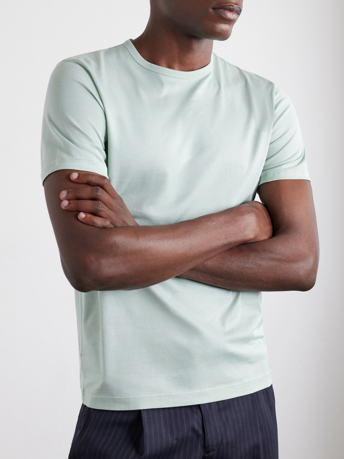 Sunspel - Slim-Fit Cotton-Jersey T-Shirt - Green