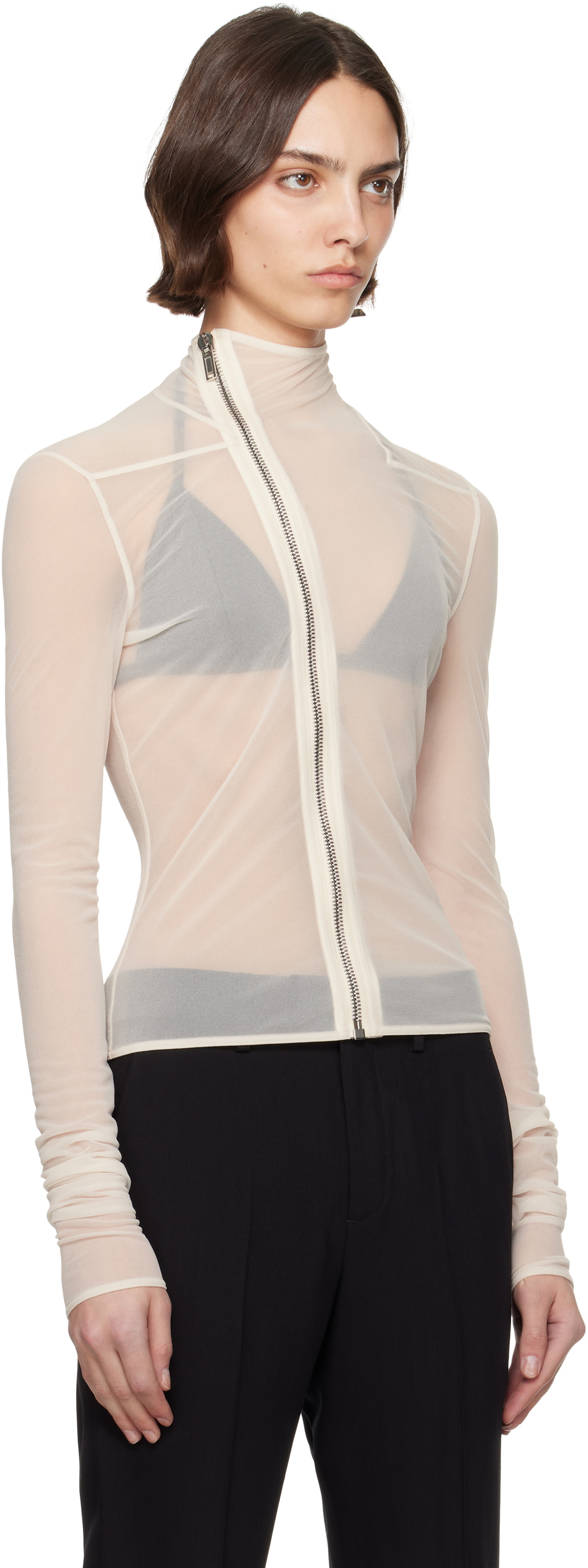 Rick Owens Lilies White Hollywood Gary Jacket
