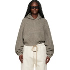 Fear of God ESSENTIALS Brown Holiday Heavy Waffle 90s Hoodie