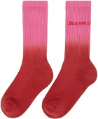 Jacquemus Red & Pink Le Chouchou 'Les Chaussettes Moisson' Socks