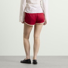 Adidas Women's 3 Stripe Sprinter Short in Team Victory Red/Warm Vanilla