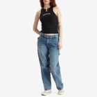Dickies Women's V-Neck Logo Vest in Black