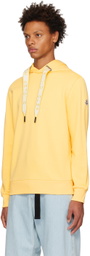 Moncler Yellow Embroidered Drawstring Hoodie