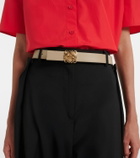 Loewe Anagram Bombé reversible leather belt