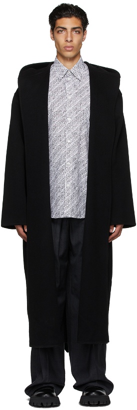 Photo: Balenciaga Black Cashmere Robe