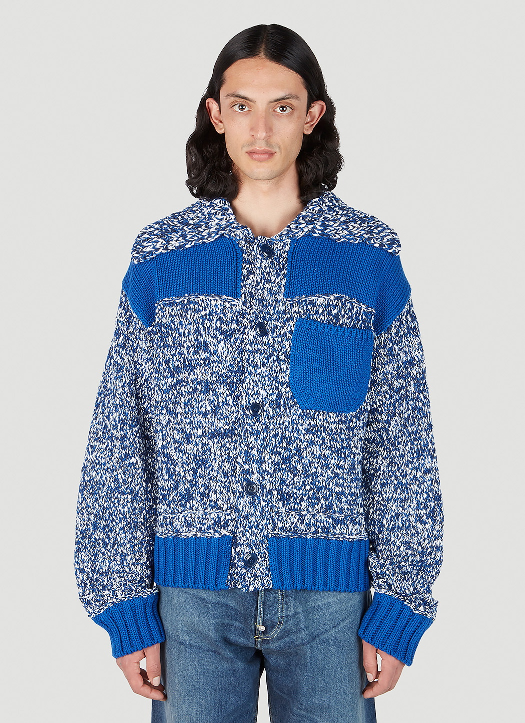 Kenzo Mouliné  Button Down Cardigan