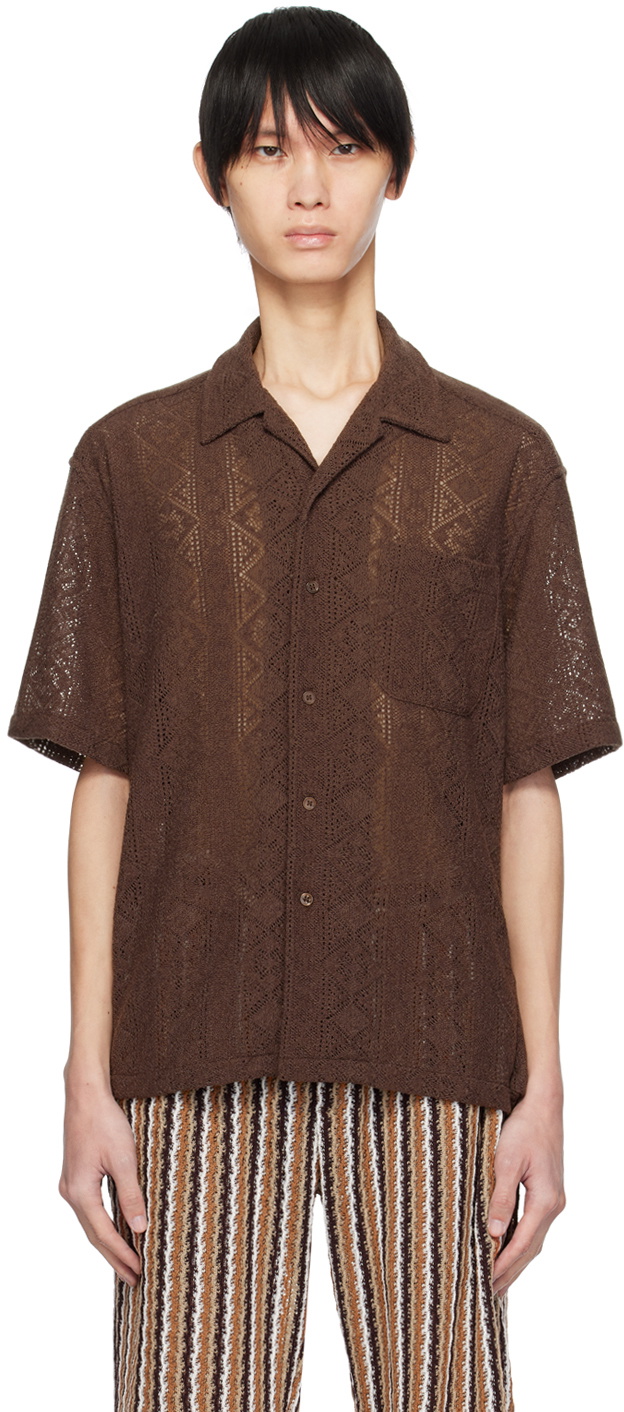 CMMN SWDN Brown Ture Shirt CMMN SWDN