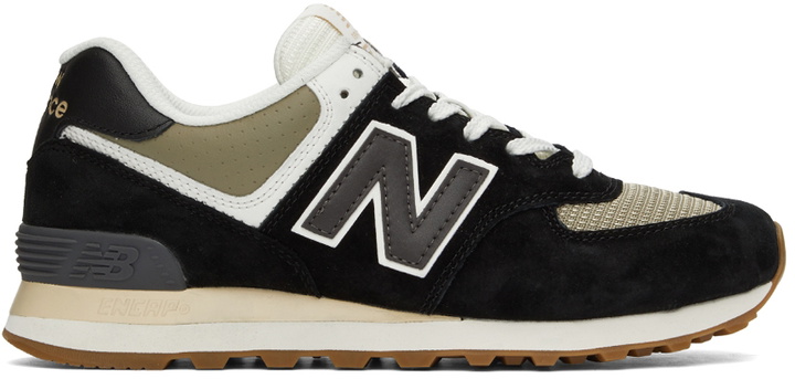 Photo: New Balance Black ML574 Sneakers