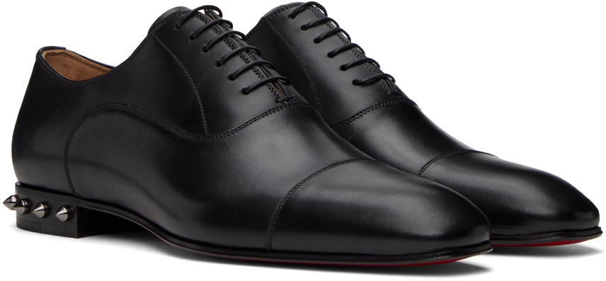 Christian Louboutin Black Greggo Spikes Oxfords Christian