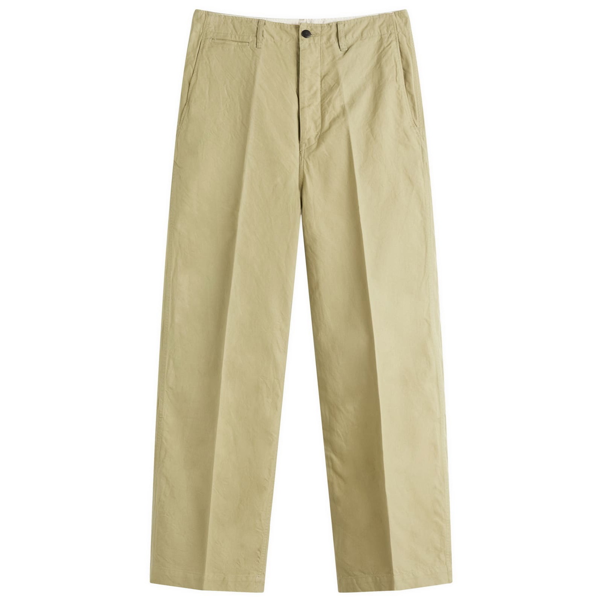 Visvim Men's Fluxus 03 G Damaged Cord in Khaki Visvim
