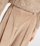 Brunello Cucinelli Cotton corduroy wide-leg pants