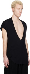 Julius Black Neck Slit T-shirt