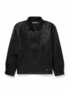 Neighborhood - Logo-Appliquéd Leather Jacket - Black