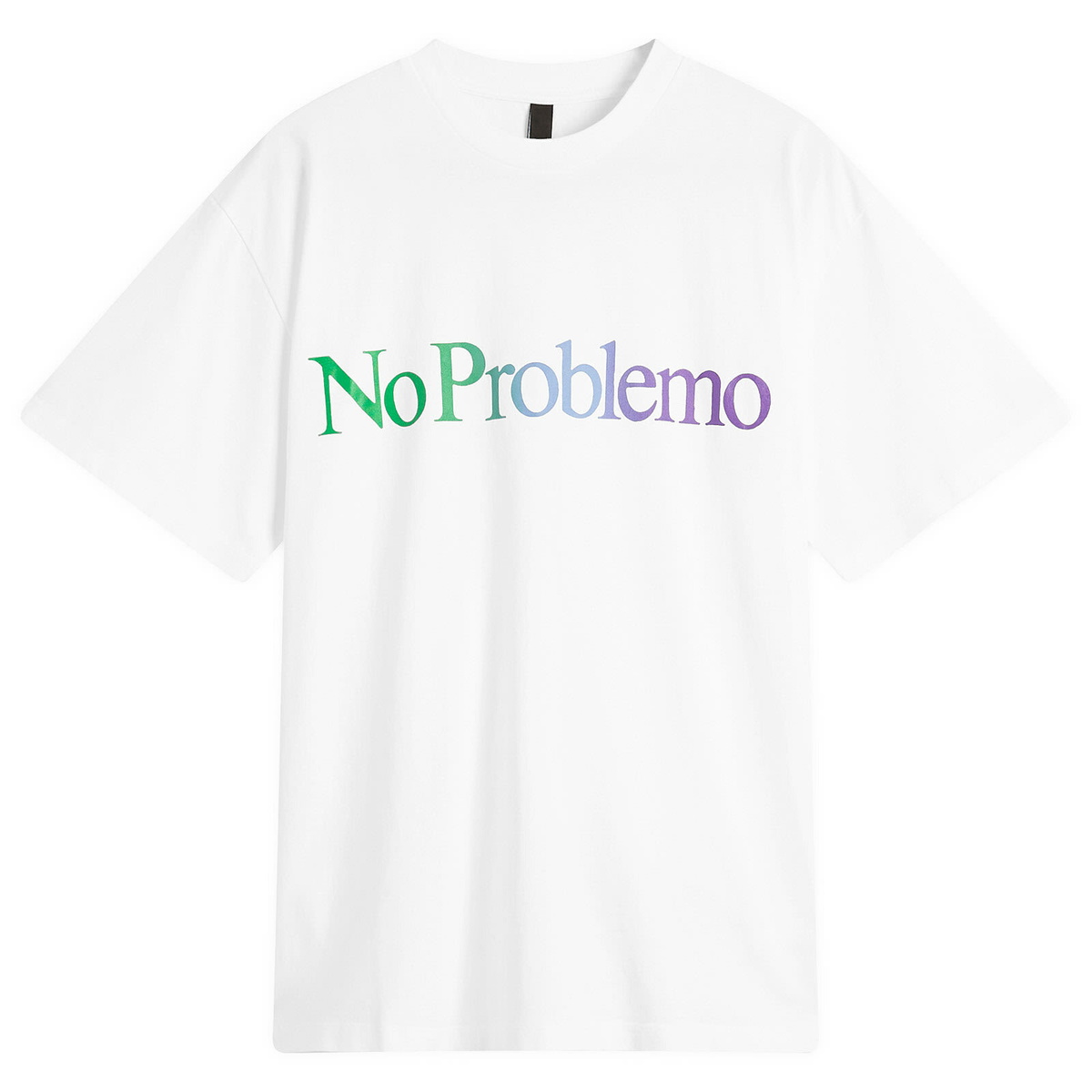 No Problemo Men's Gradient Logo T-Shirt in White
