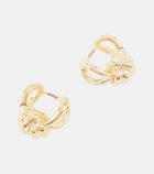 Bottega Veneta Gold-plated sterling silver hoop earrings