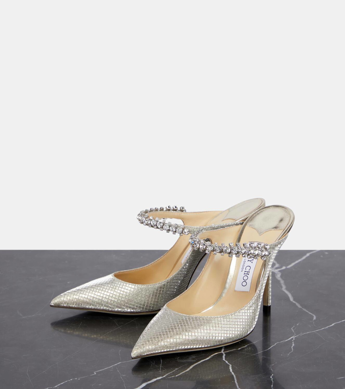 Jimmy Choo Bing 100 embellished mules Jimmy Choo