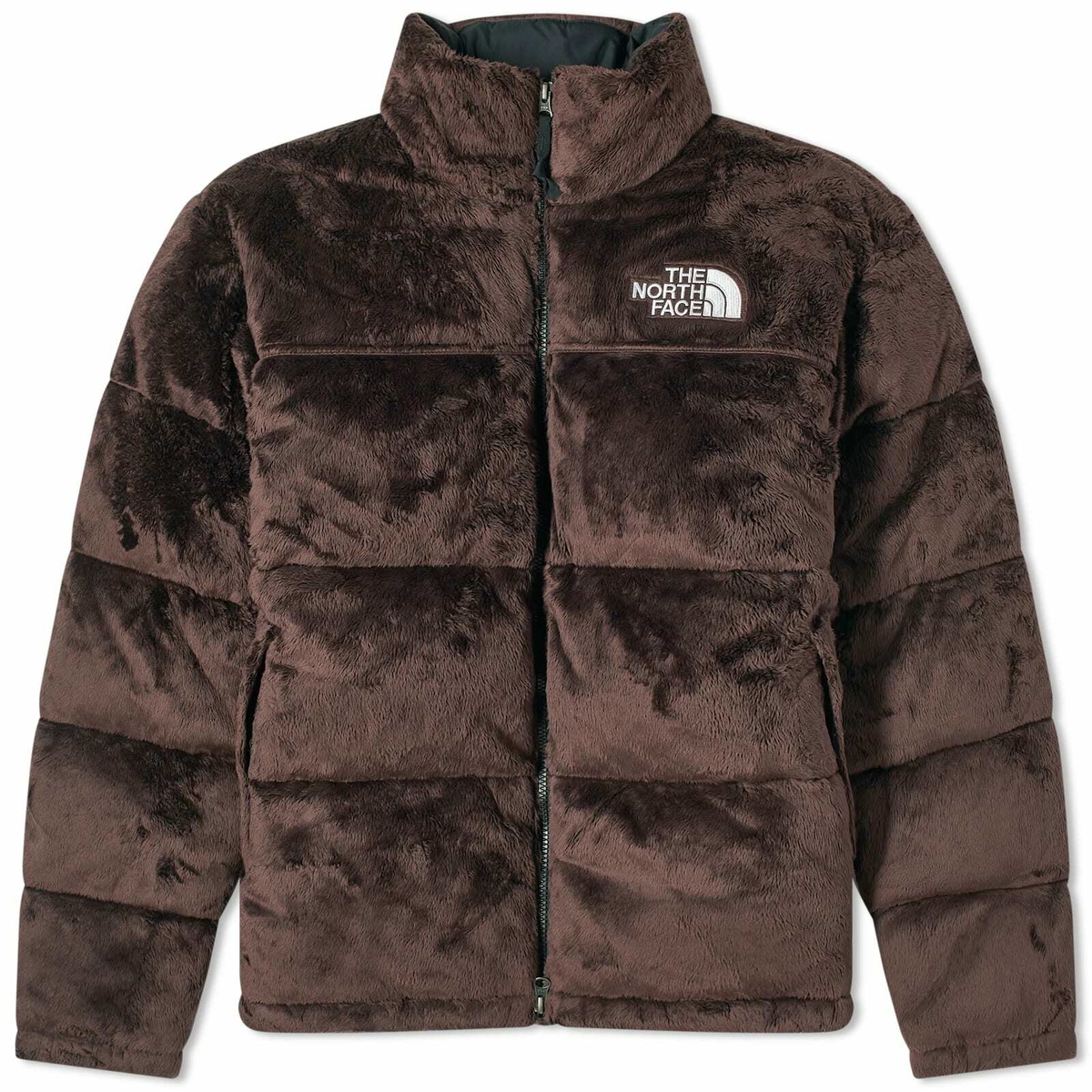 The North Face Men's Versa Velour Nuptse Jacket in Coal The North Face Men's Versa Velour Nuptse Jacket in Coal