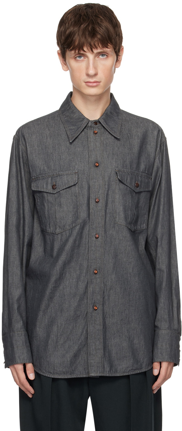 LEMAIRE Gray Western Shirt Lemaire